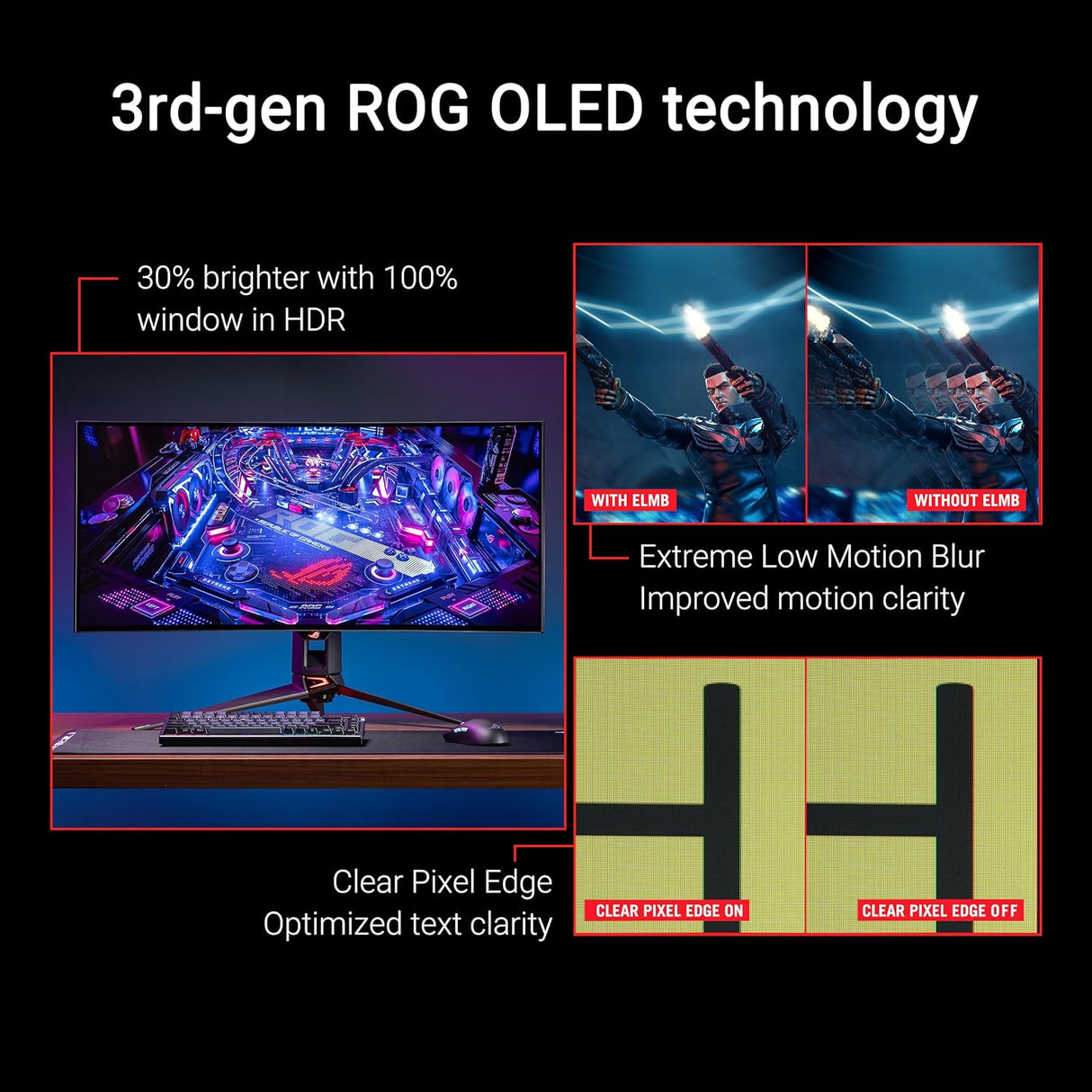 ASUS ROG Swift OLED PG34WCDM 34 Inch OLED Gaming Monitor