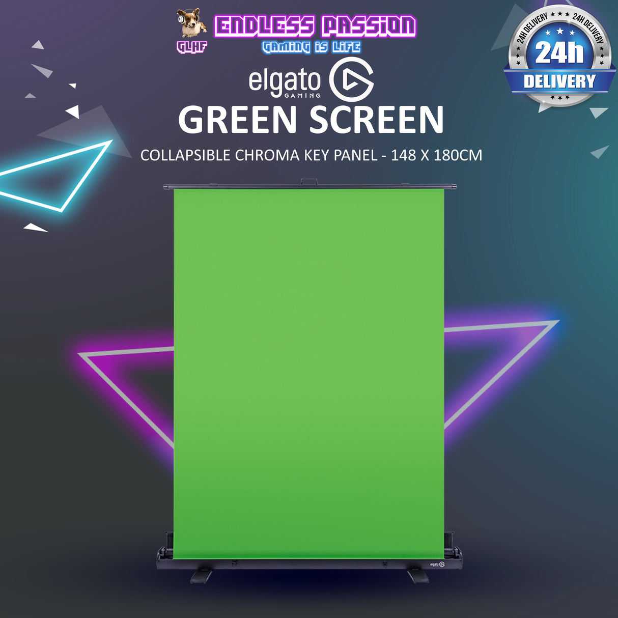 Elgato Green Screen - Collapsible Chroma Key Panel (CS-10GAF9901)