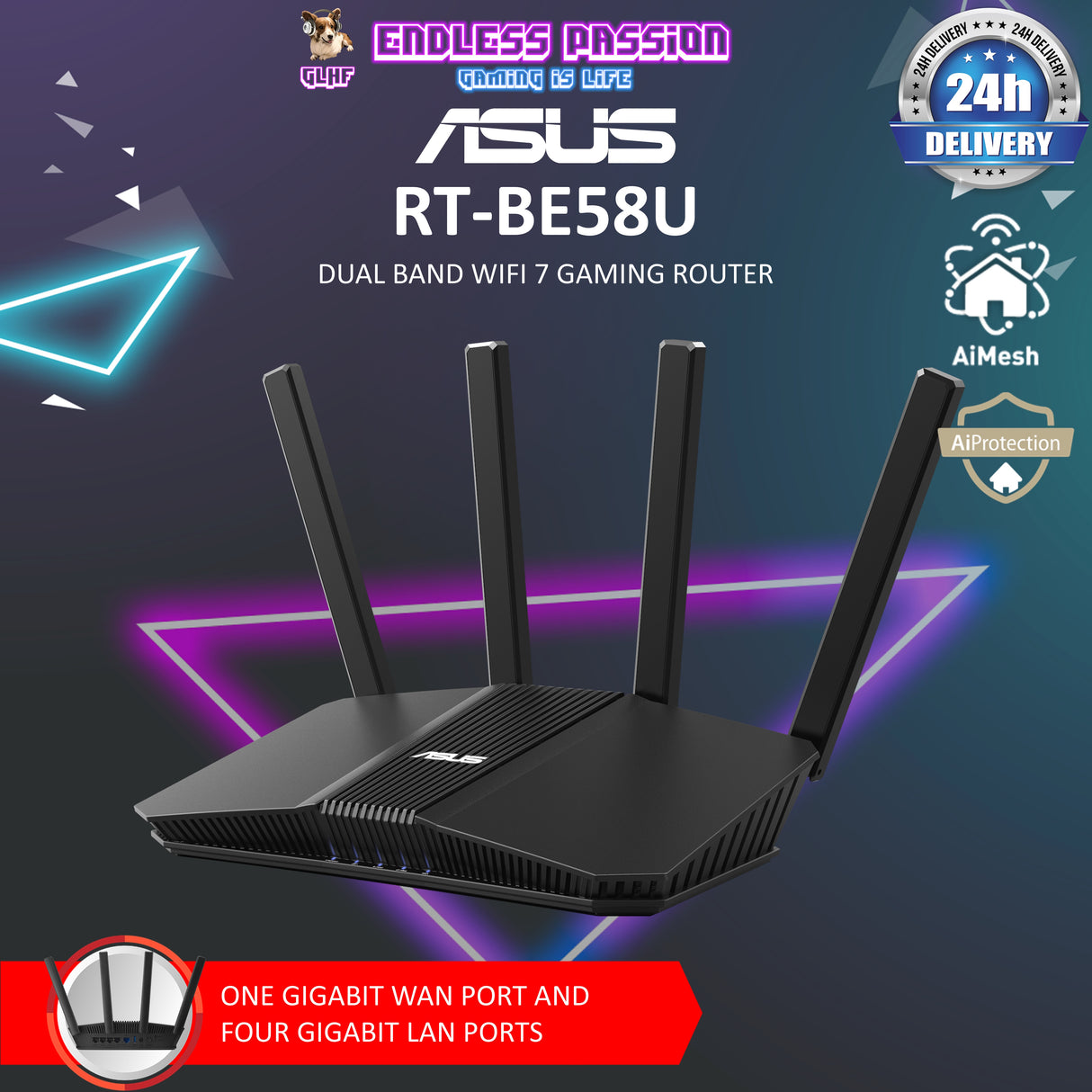 ASUS RT-BE58U Dual Band WiFi 7 Router