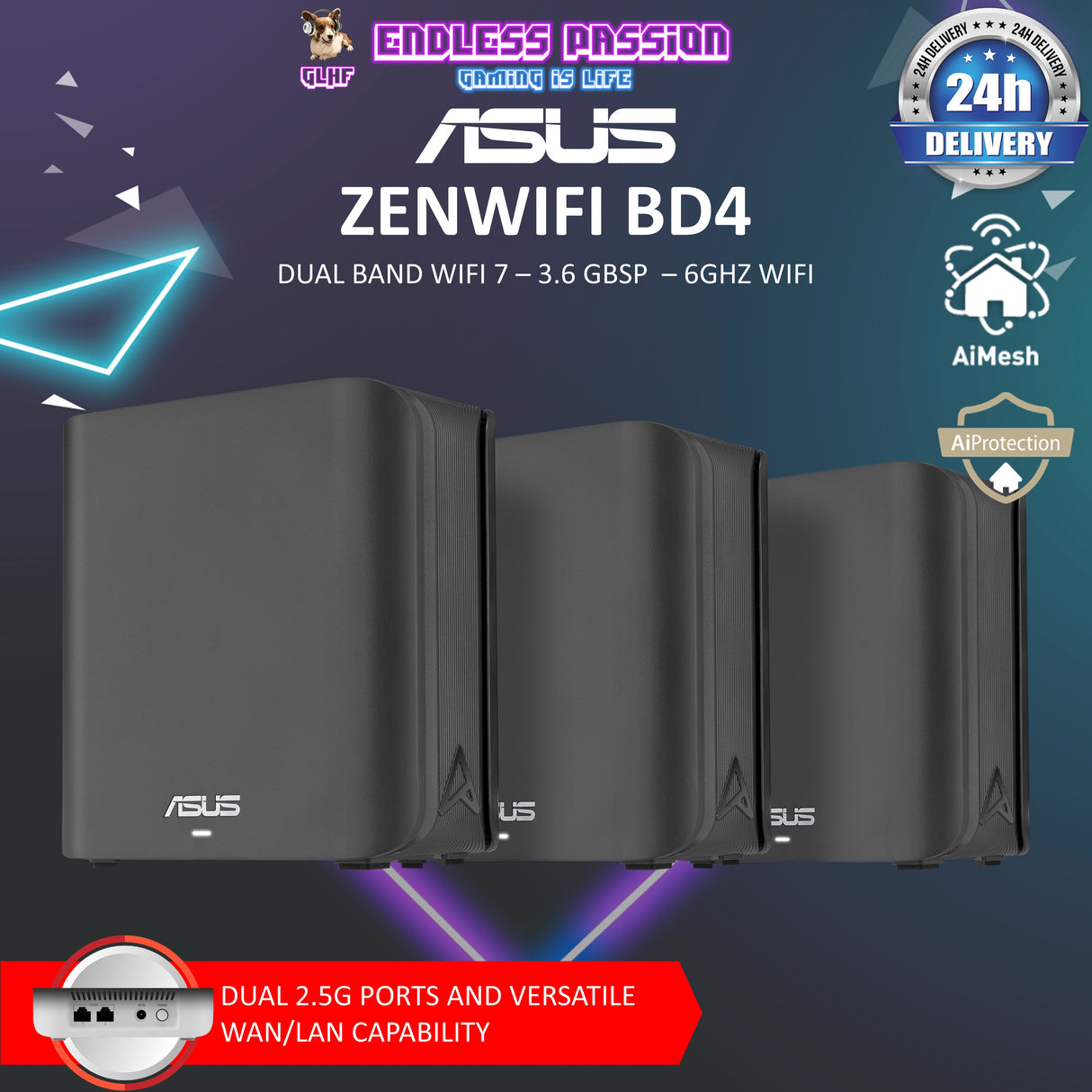 ASUS ZenWiFi BD4 Dual Band WiFi 7 Mesh