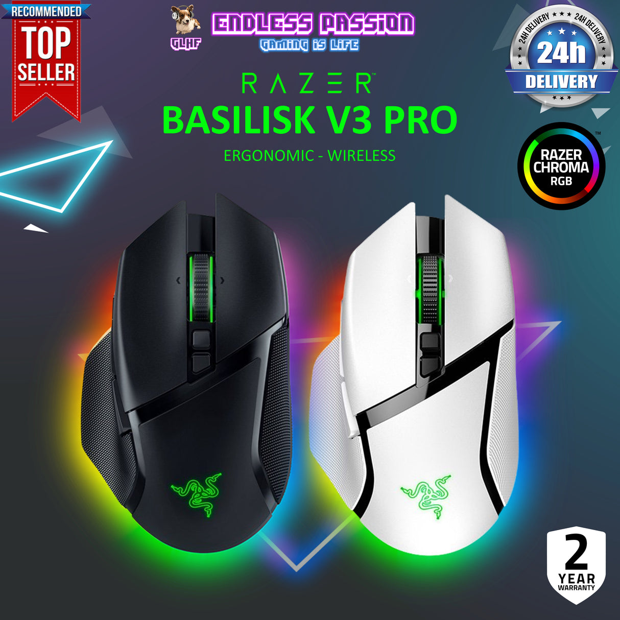 Razer Basilisk V3 Pro Wireless Gaming Mouse