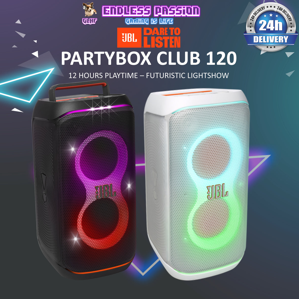 JBL PartyBox Club 120 Portable Party Speaker