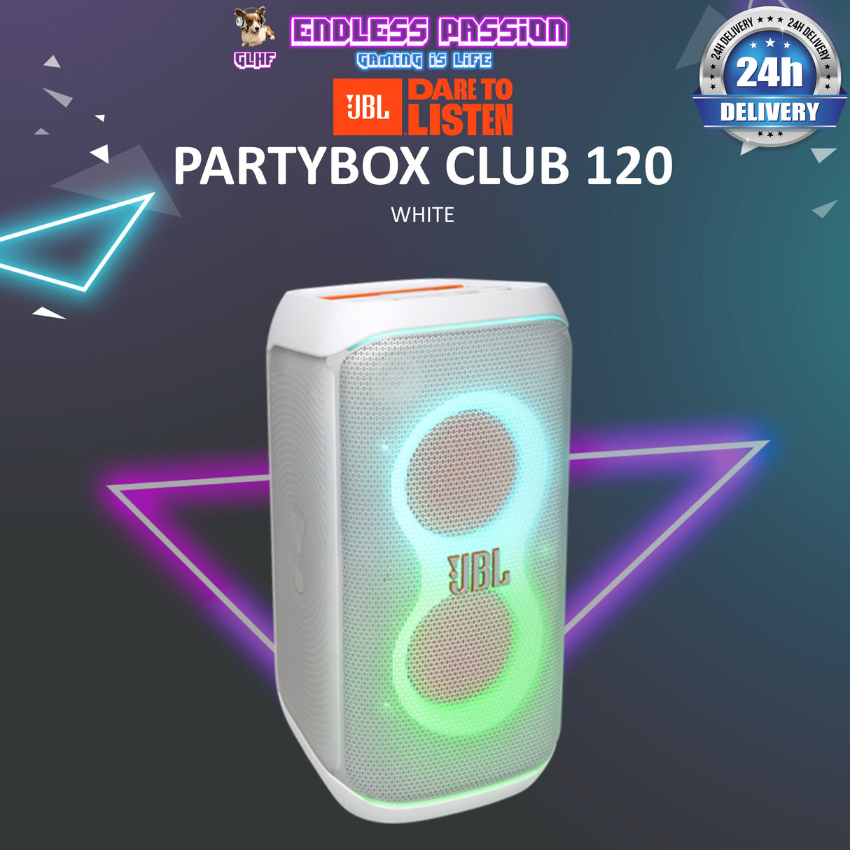 JBL PartyBox Club 120 Portable Party Speaker