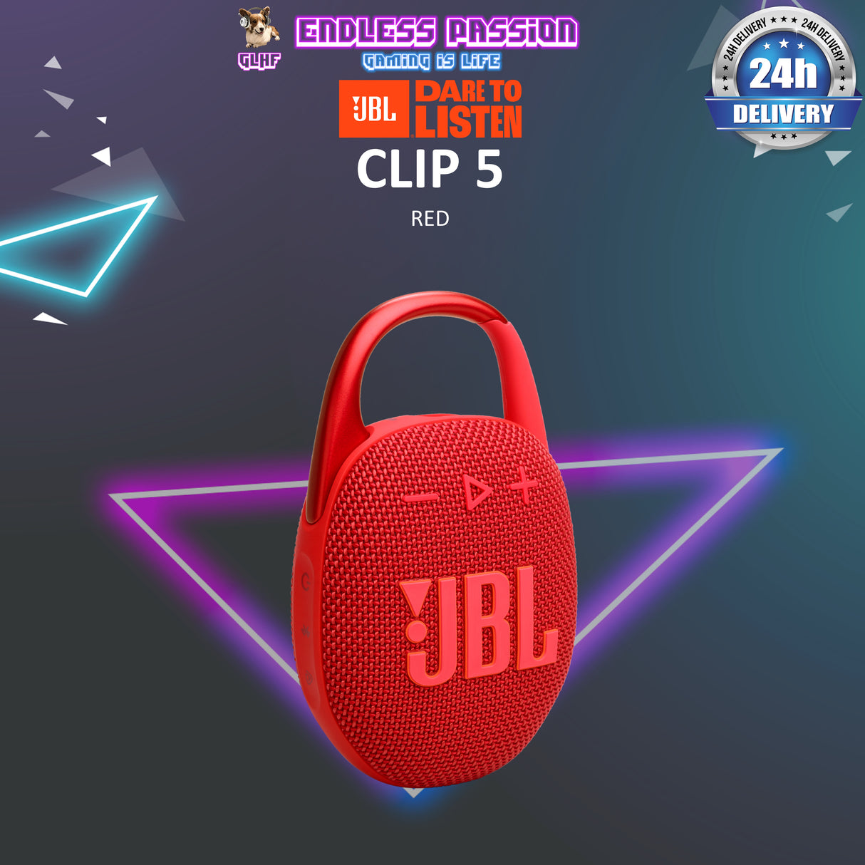 JBL Clip 5 Mini Portable Bluetooth Speaker