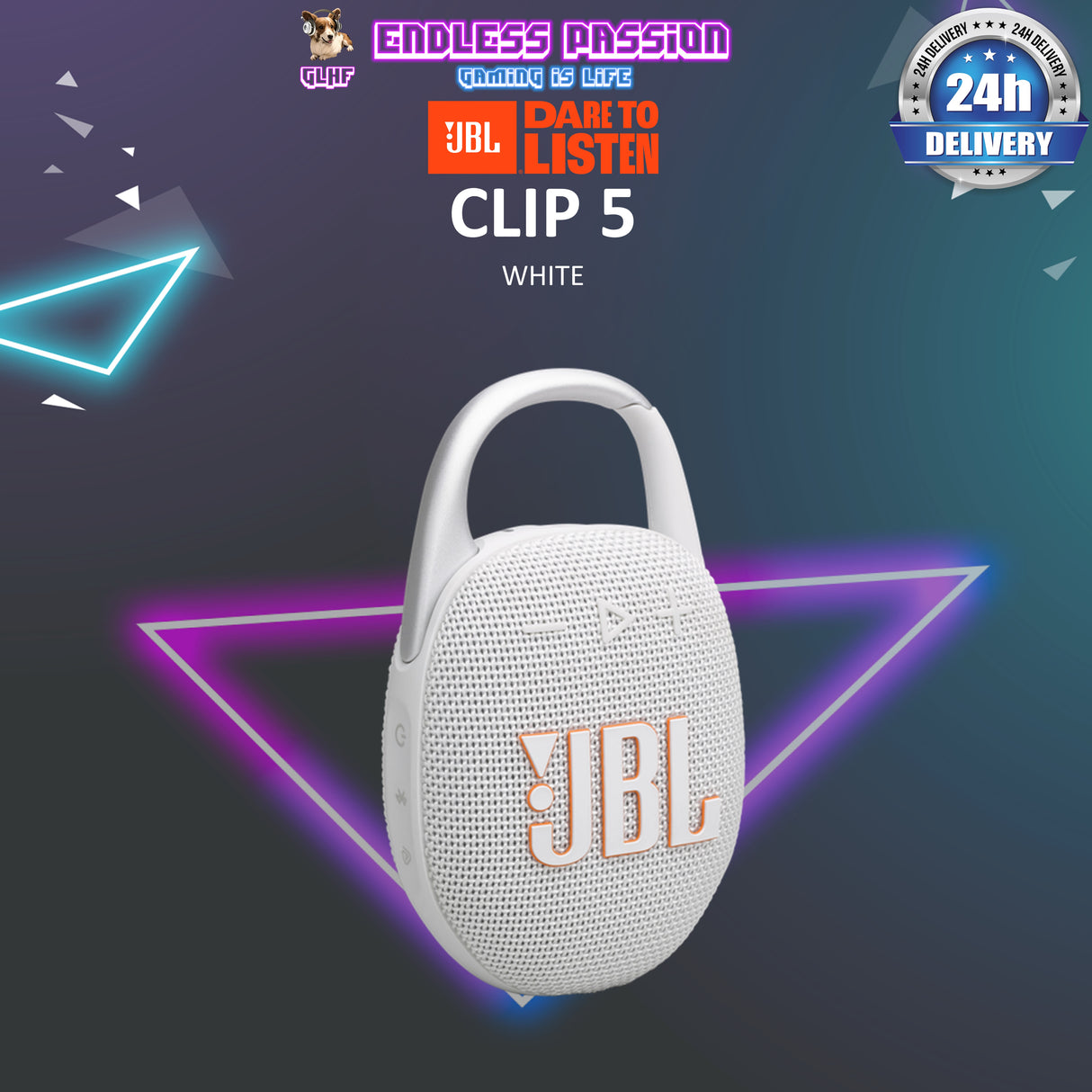 JBL Clip 5 Mini Portable Bluetooth Speaker