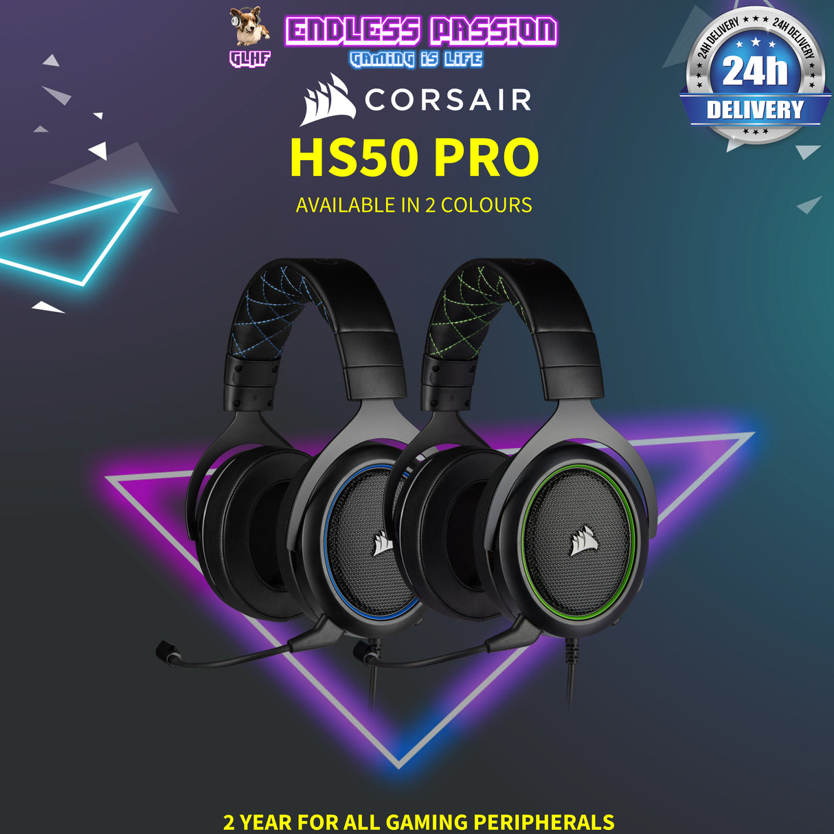 Corsair HS50 PRO Stereo Wired Gaming Headset