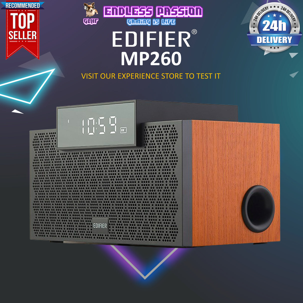 Edifier MP260 Multifunctional Integrated 2.1 Channel Bluetooth Speaker