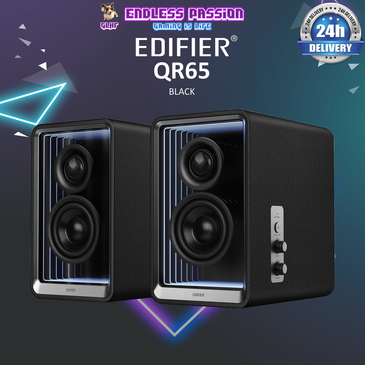 Edifier QR65 Desktop Active Monitor with GaN Charger