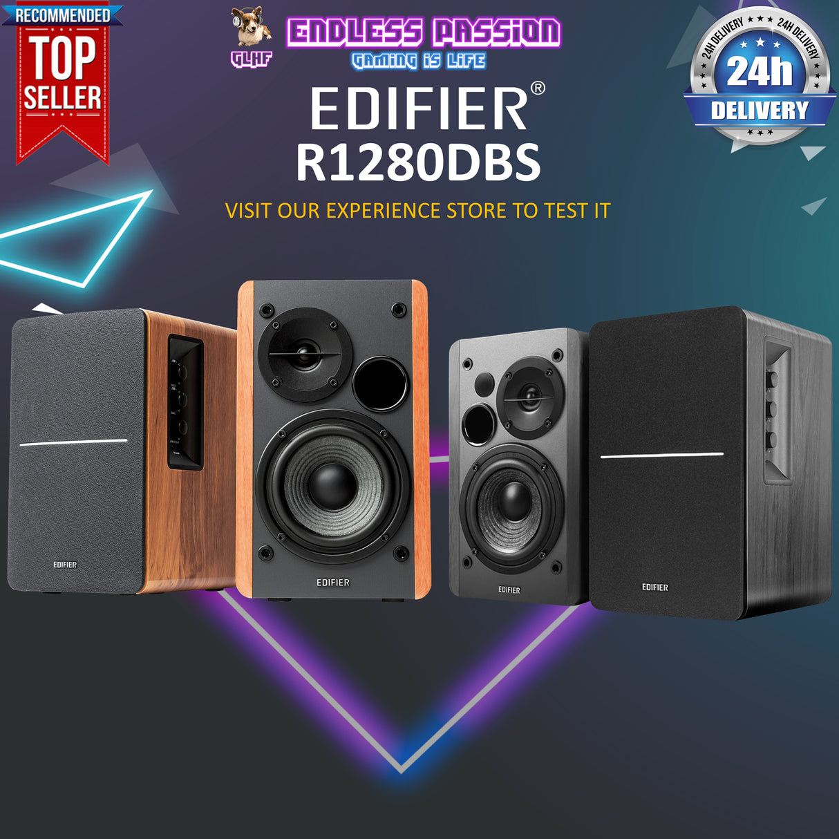 Edifier R1280DBs Active Bluetooth Bookshelf Speakers