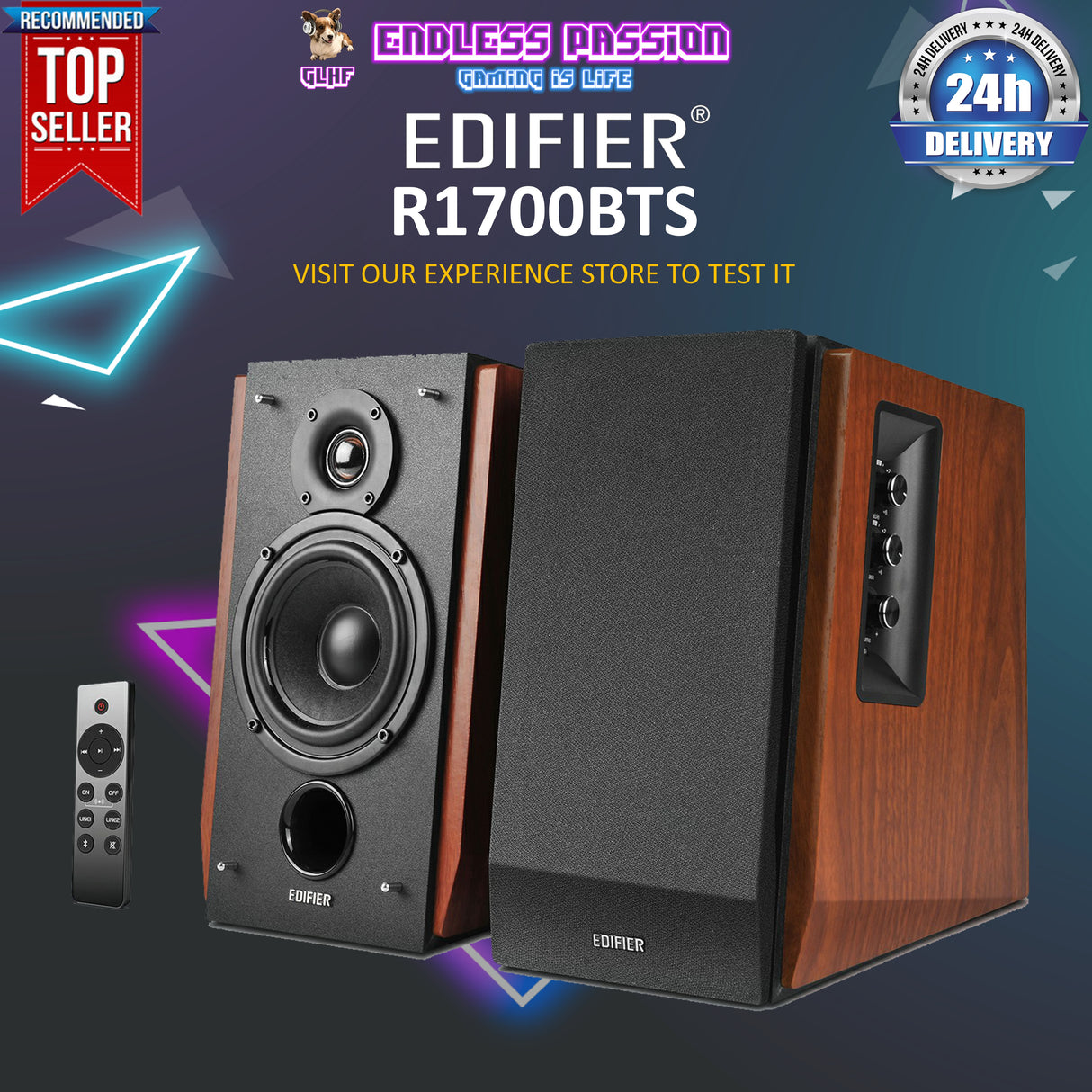 Edifier R1700BTs Active Bluetooth Bookshelf Speakers