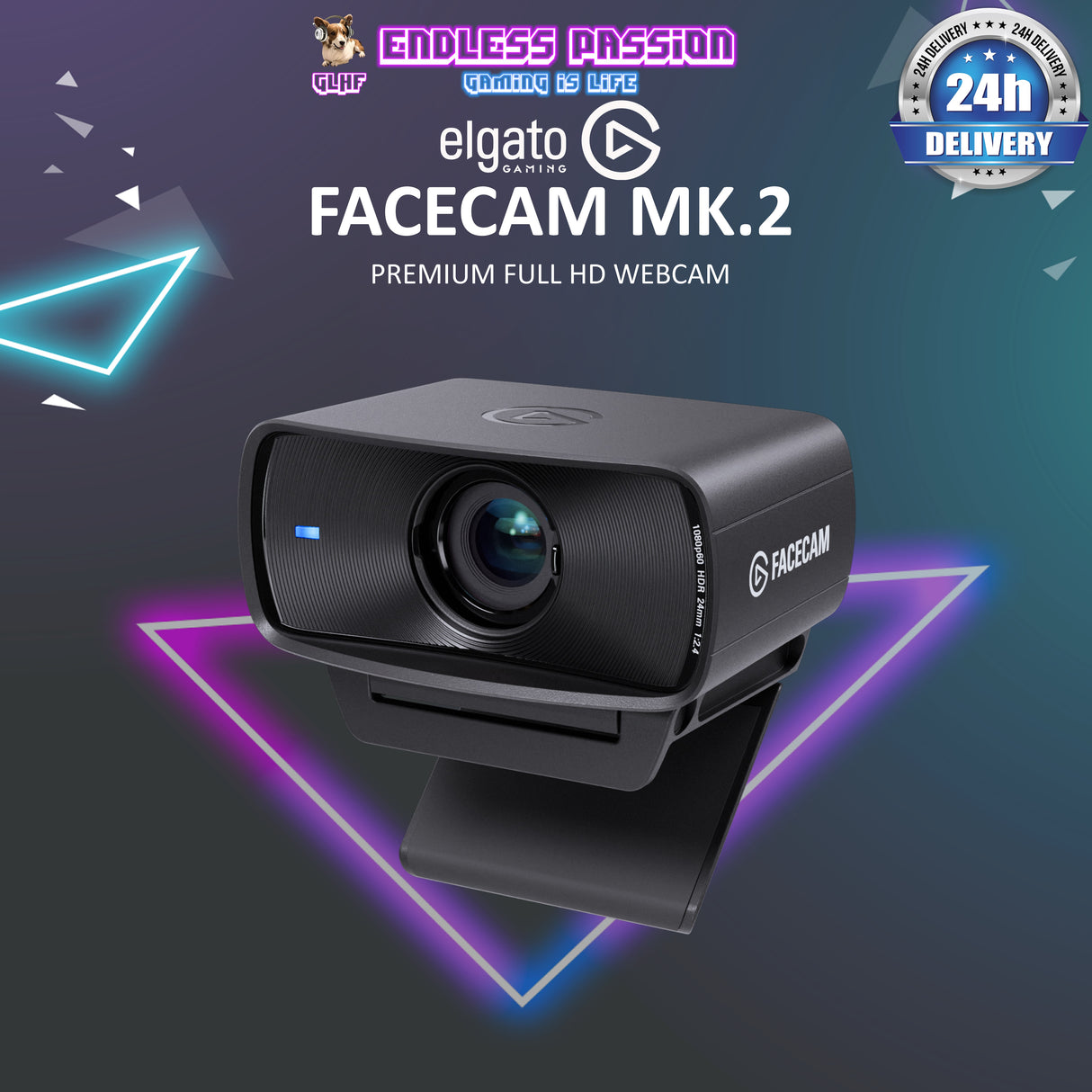 Elgato Facecam MK.2 – Premium Full HD Webcam - CS-10WAC9901