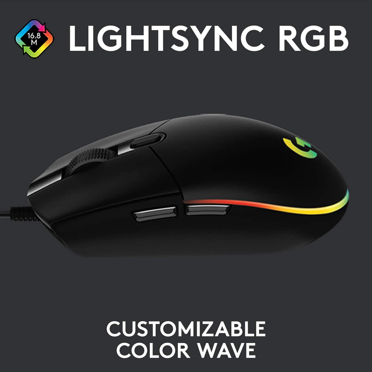 Logitech G203 LIGHTSYNC Wired Gaming Mouse