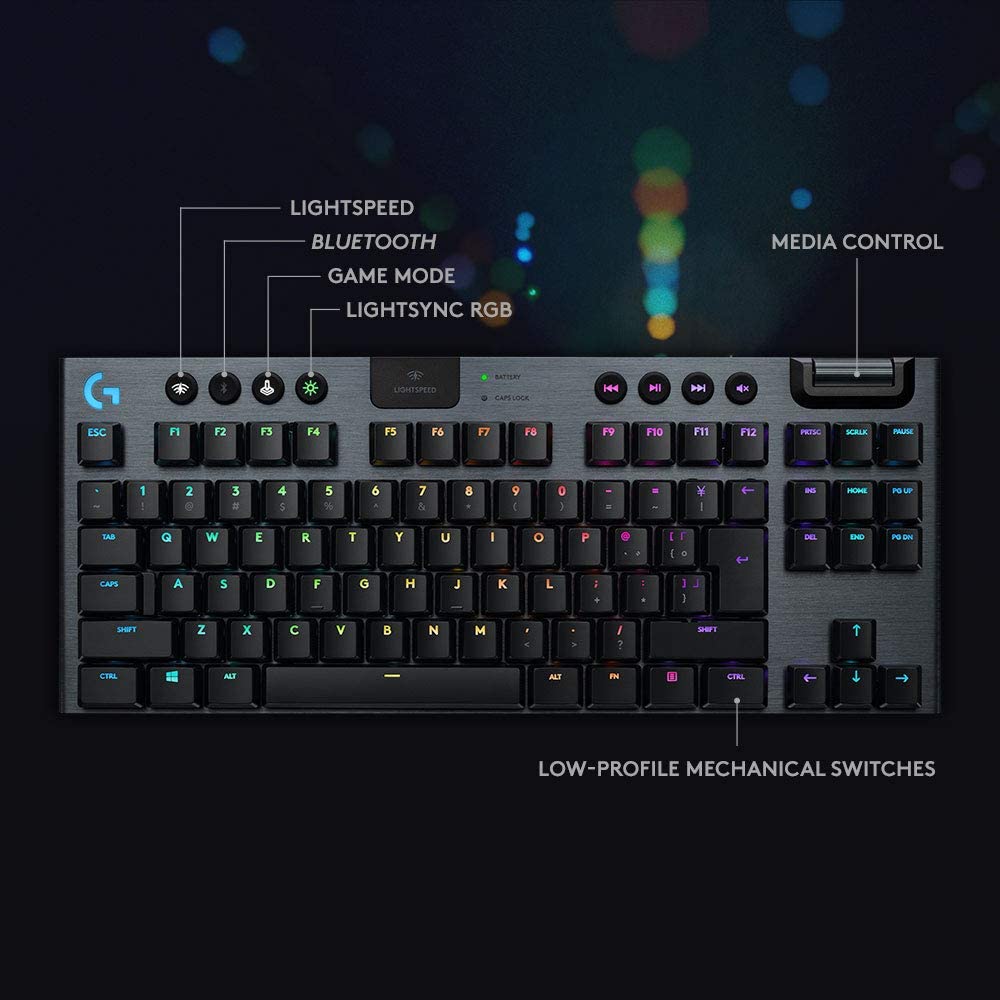 Logitech G915 TKL Lightspeed Wireless RGB Mechanical Gaming Keyboard