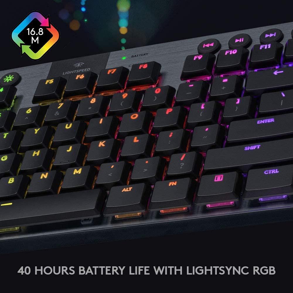 Logitech G915 TKL Lightspeed Wireless RGB Mechanical Gaming Keyboard