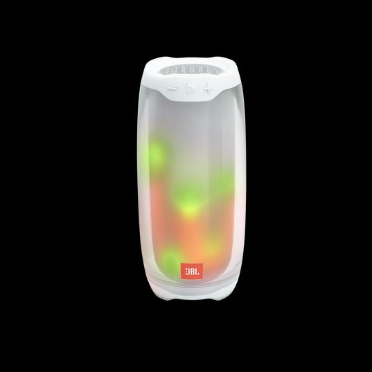 JBL Pulse 4 - Waterproof Portable Bluetooth Speaker with Light Show - White