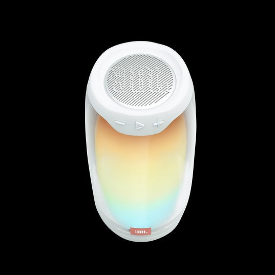 JBL Pulse 4 - Waterproof Portable Bluetooth Speaker with Light Show - White