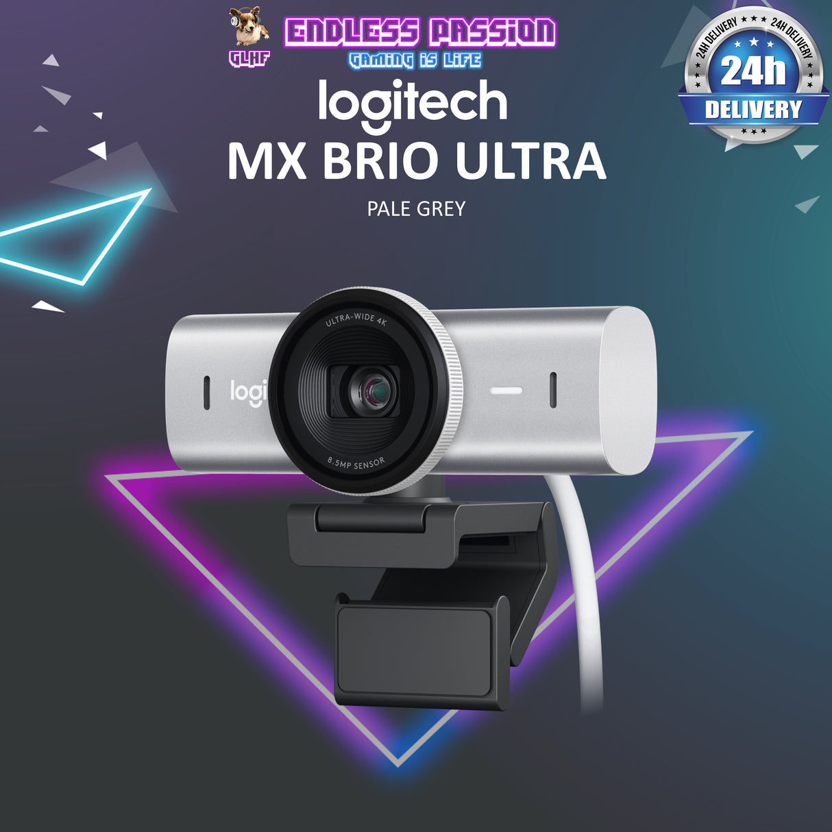 Logitech MX Brio 4K Ultra HD Collaboration and Streaming Webcam