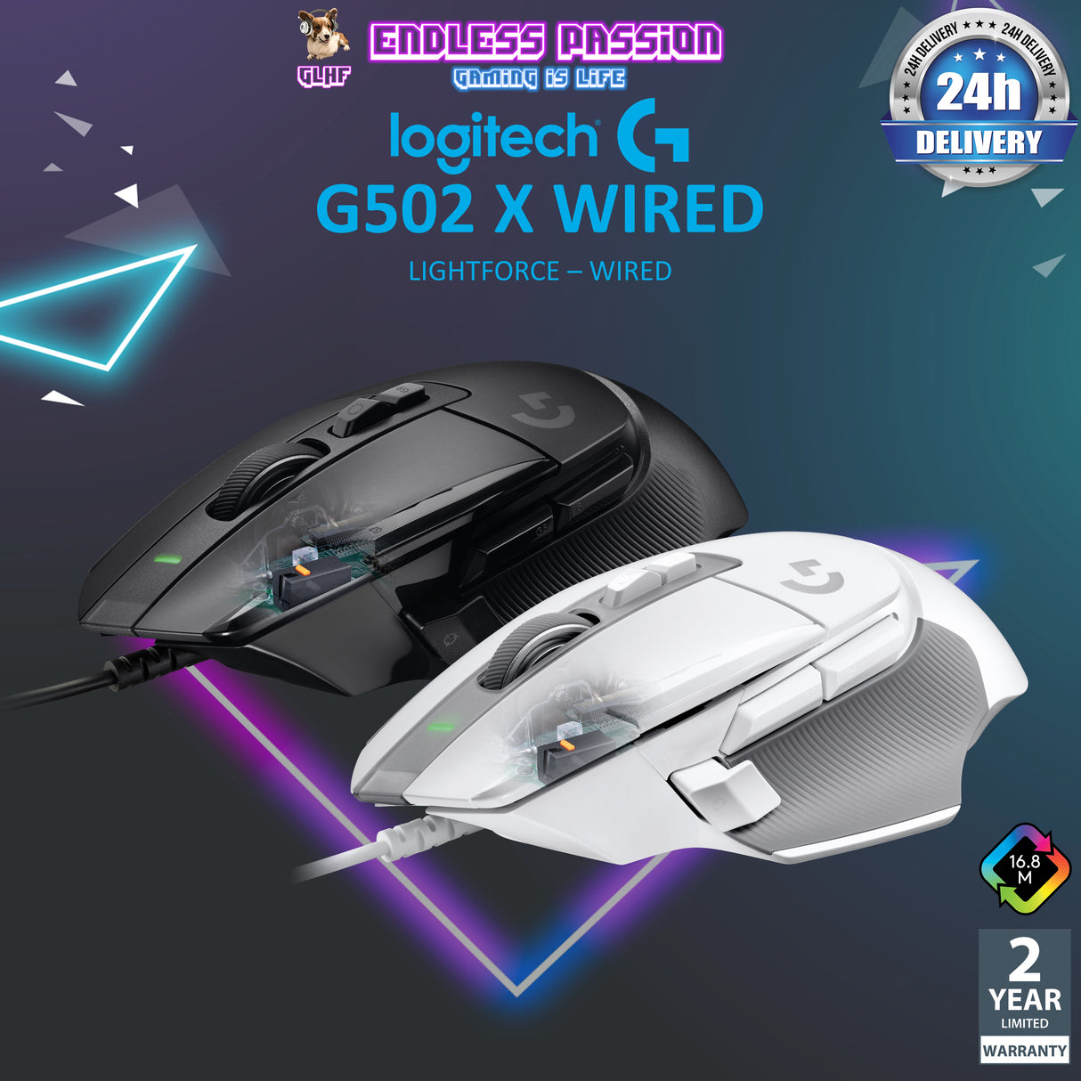 Logitech G502 X Wired Gaming Mouse