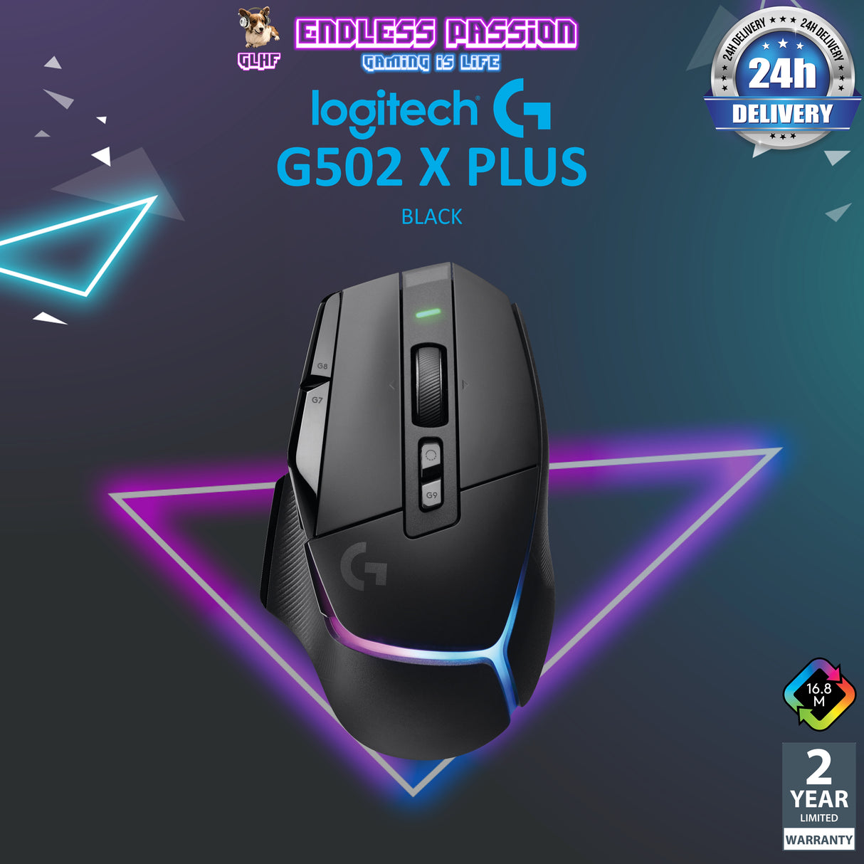 Logitech G502 X Plus Lightspeed Wireless RGB Gaming Mouse