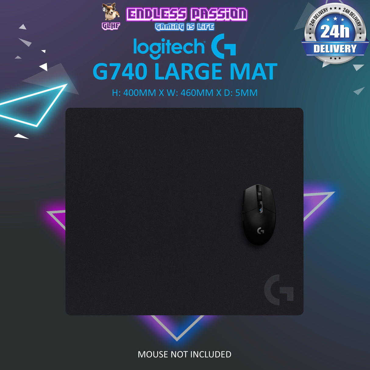 Logitech G740 Large Thick Gaming Mouse Pad