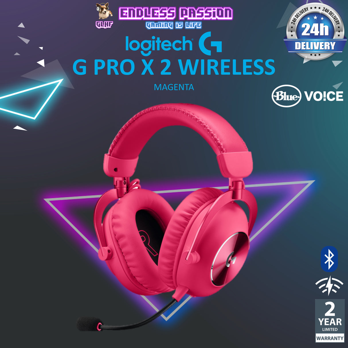 Logitech G PRO X 2 Lightspeed Wireless Gaming Headset