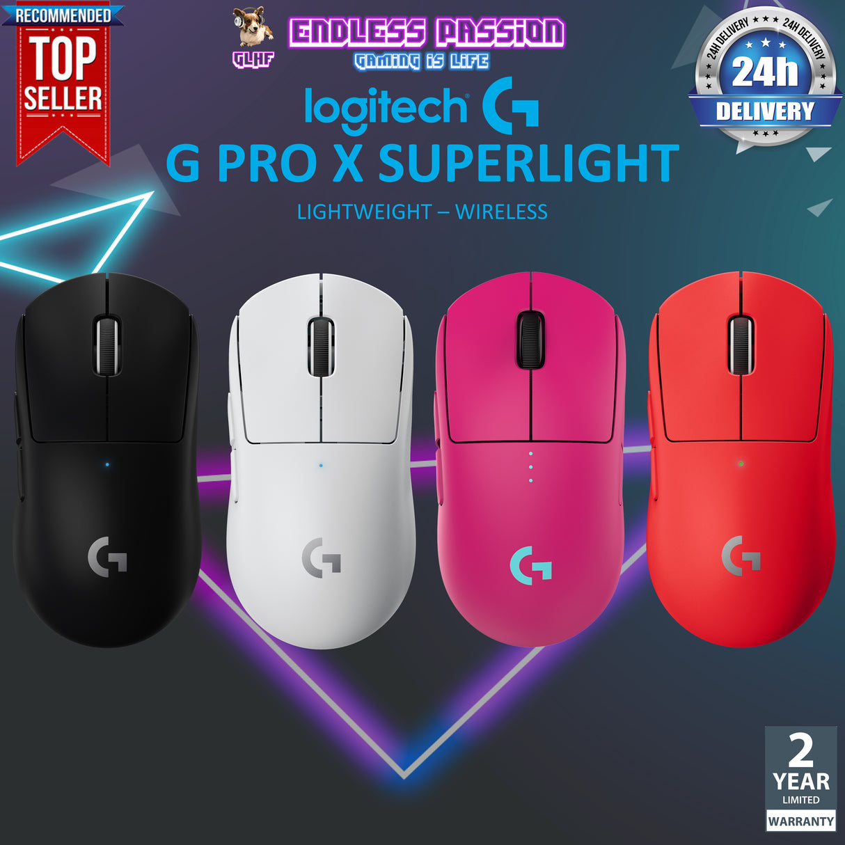 Logitech G PRO X SUPERLIGHT Wireless Gaming Mouse