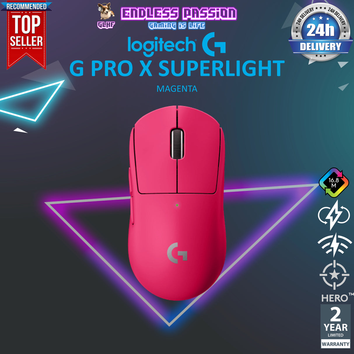 Logitech G PRO X SUPERLIGHT Wireless Gaming Mouse