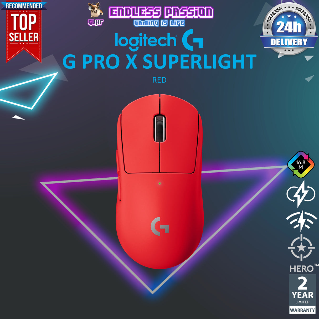 Logitech G PRO X SUPERLIGHT Wireless Gaming Mouse