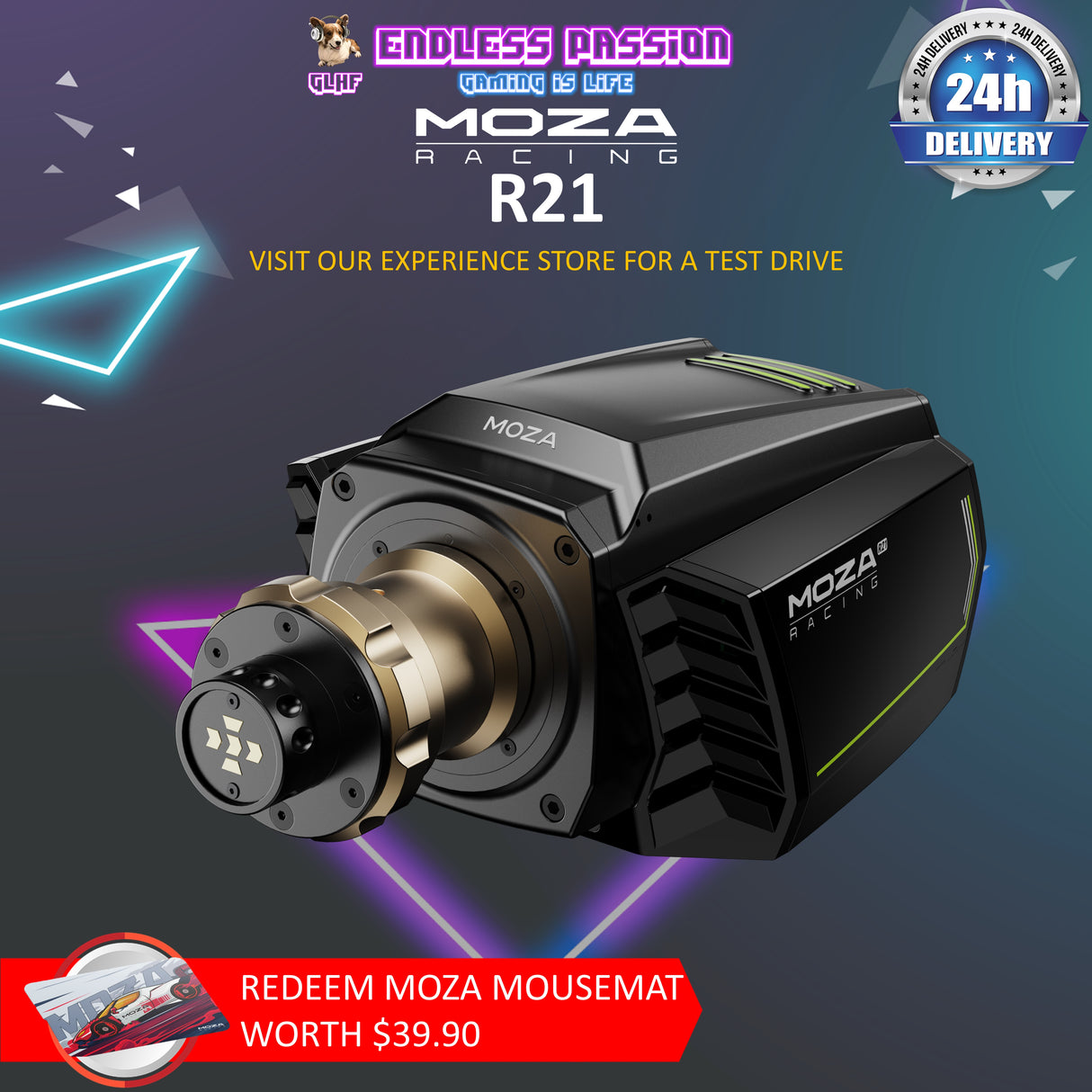 MOZA R21 Wheel Base