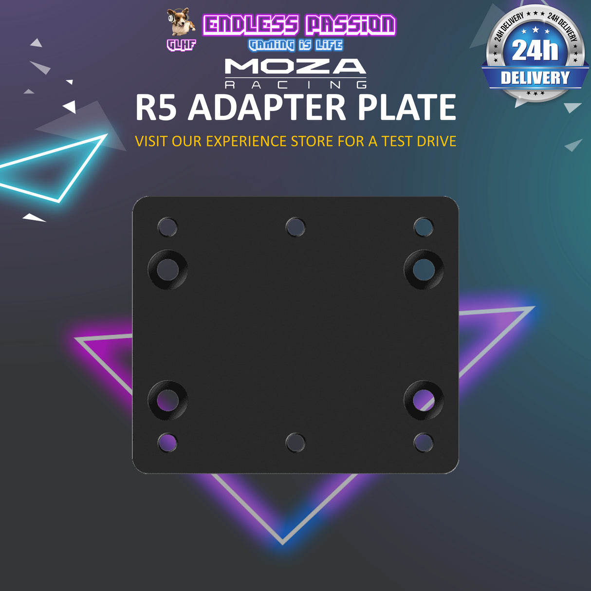 MOZA R5 40mm to 66mm 4 holes Adapter Plate