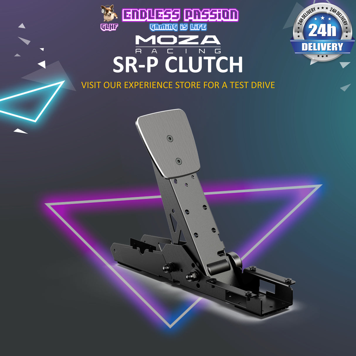 MOZA SR-P Single Clutch Pedal for R9/R16/R21