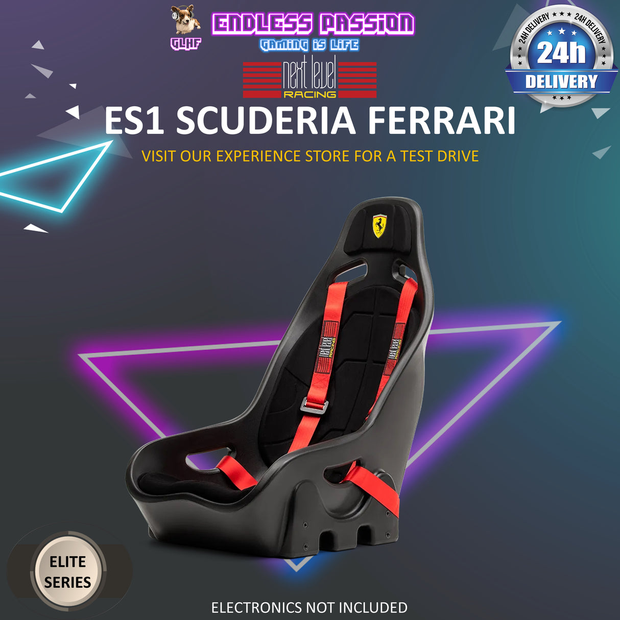 Next Level Racing Elite ES1 Scuderia Ferrari Edition Racing Seat