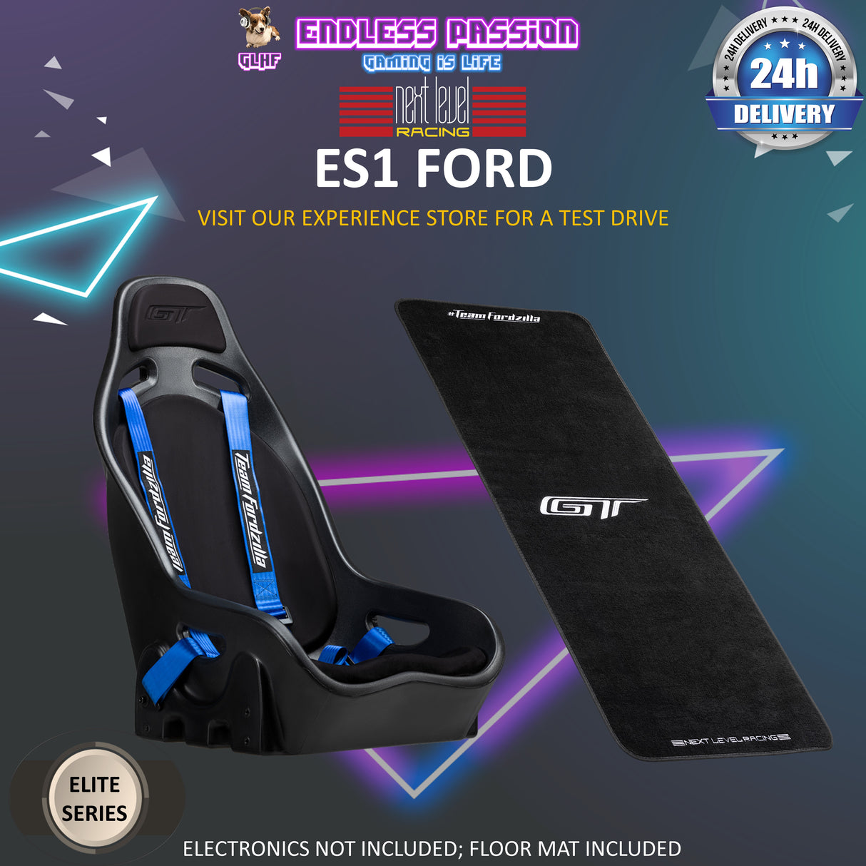 Next Level Racing Elite ES1 Ford GT Edition Racing Seat