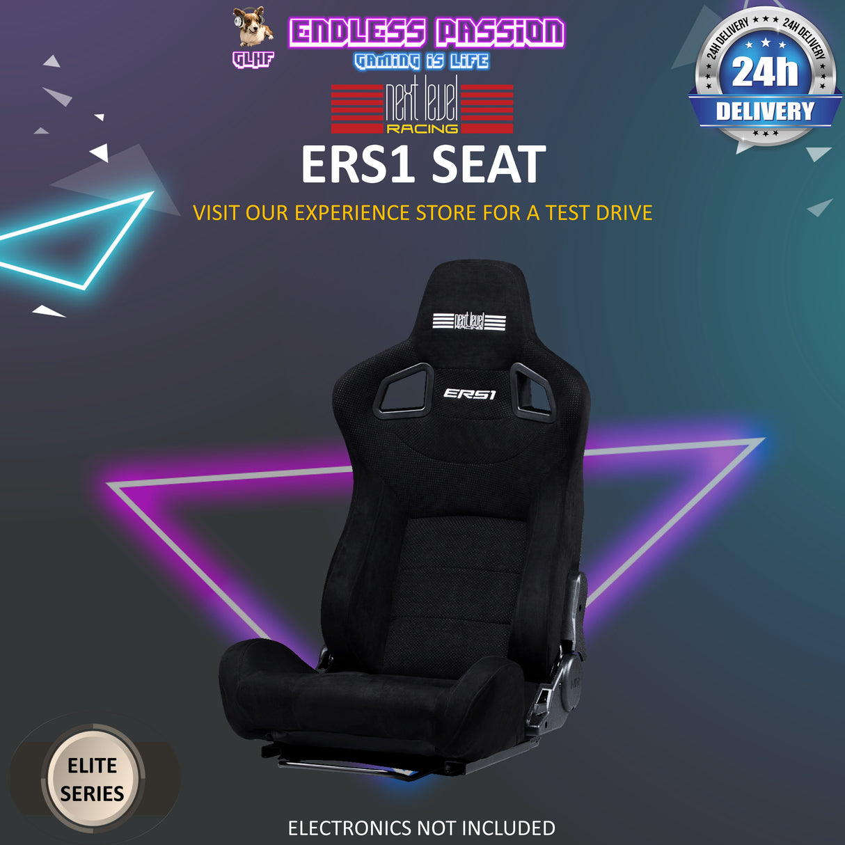 Next Level Racing Elite ERS1 Reclining Racing Seat