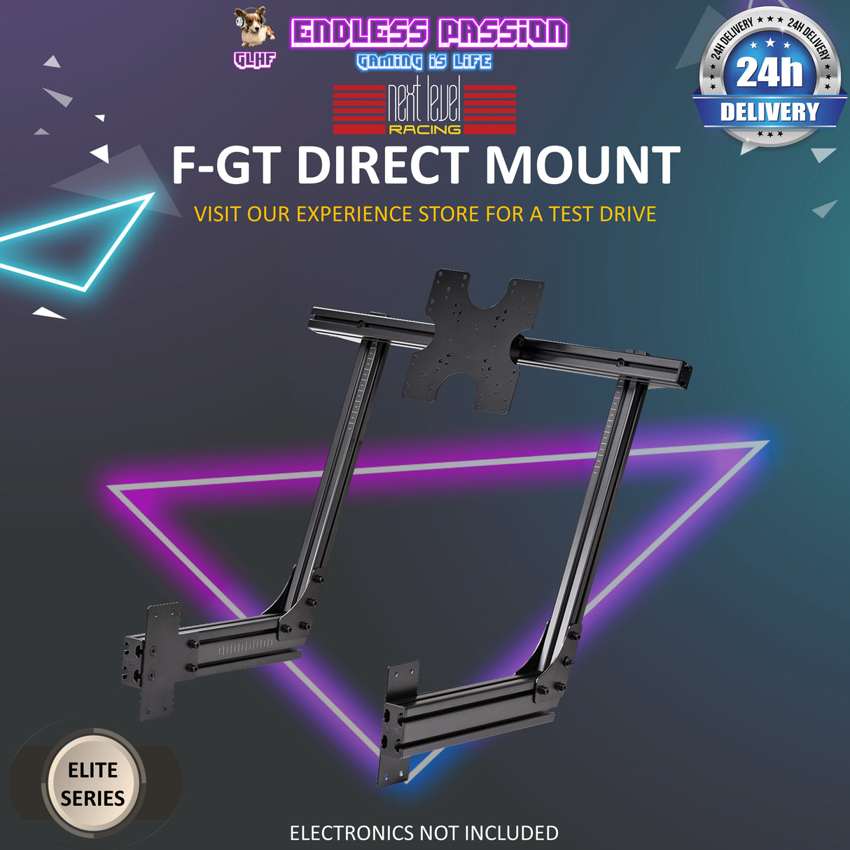 Next Level Racing F-GT Elite Direct Monitor Mount - Carbon Grey