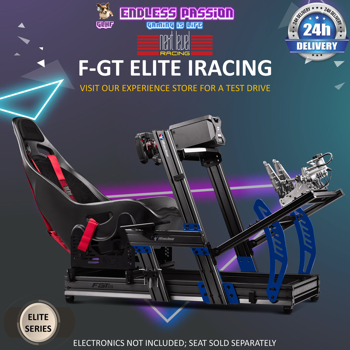 Next Level Racing F-GT Elite iRacing Edition Racing Cockpit