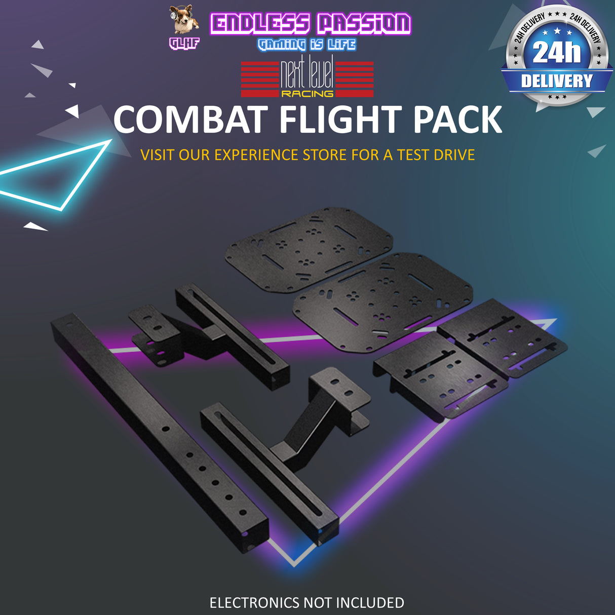 Next Level Racing F-GT / GT Track Combat Flight Pack