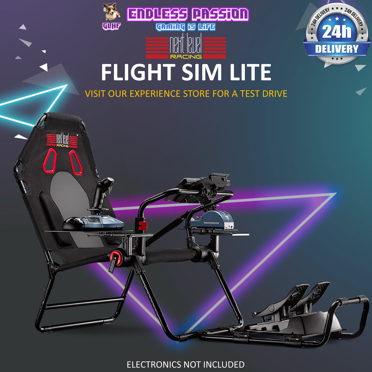 Next Level Racing Flight Simulator Lite Foldable Cockpit