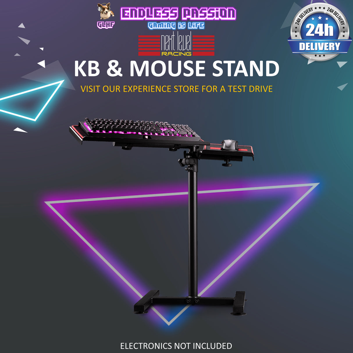 Next Level Racing Free Standing Keyboard & Mouse Stand Stand