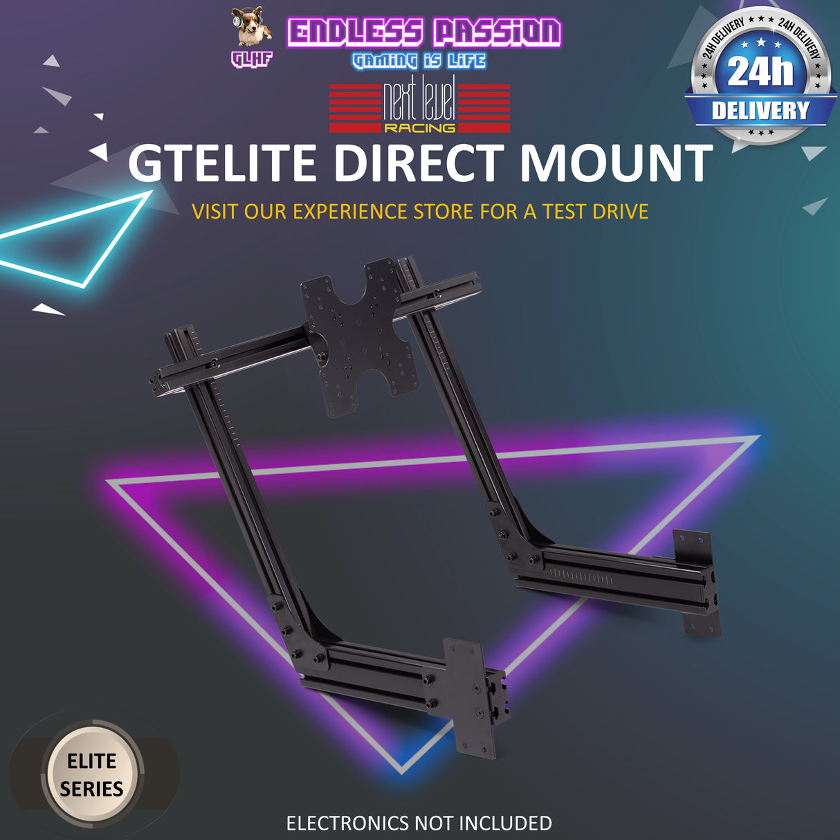 Next Level Racing GTELITE Direct Monitor Mount - Black Edition