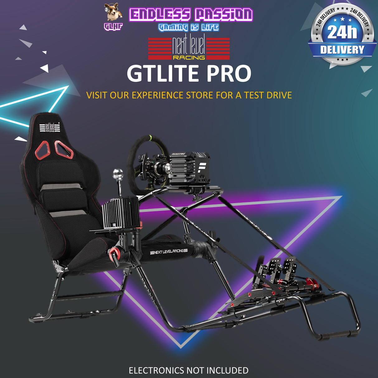 Next Level Racing GT Lite Pro Foldable Racing Cockpit