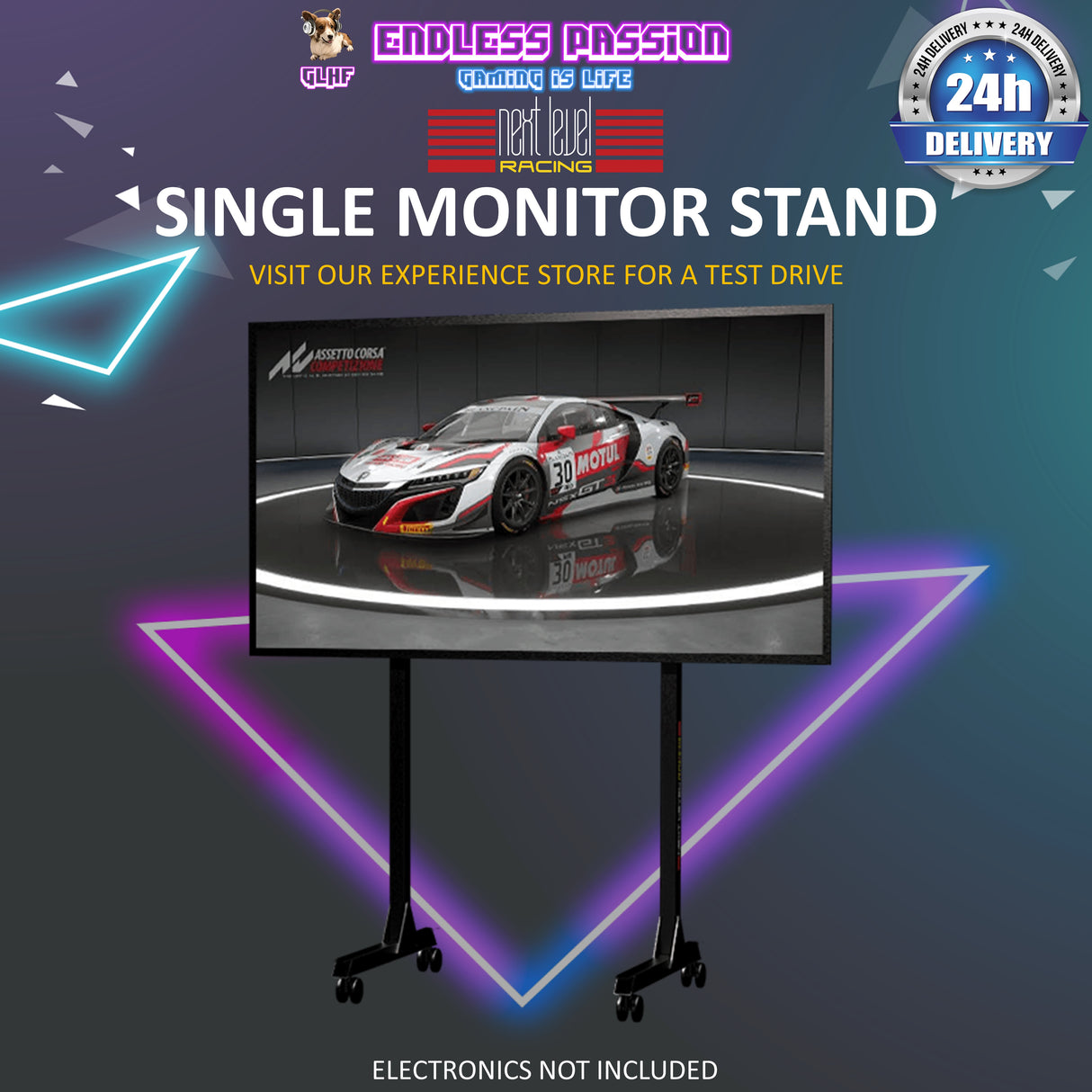 Next Level Racing Free Standing Single Monitor Stand