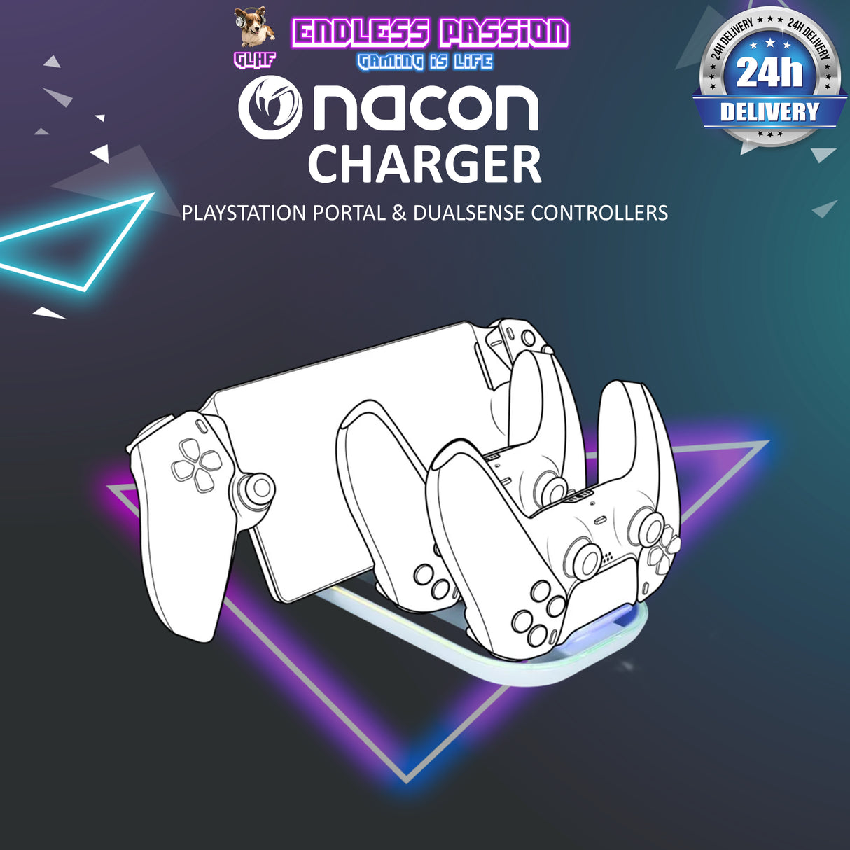 NACON Charger for PlayStation Portal™ & DualSense™ controller