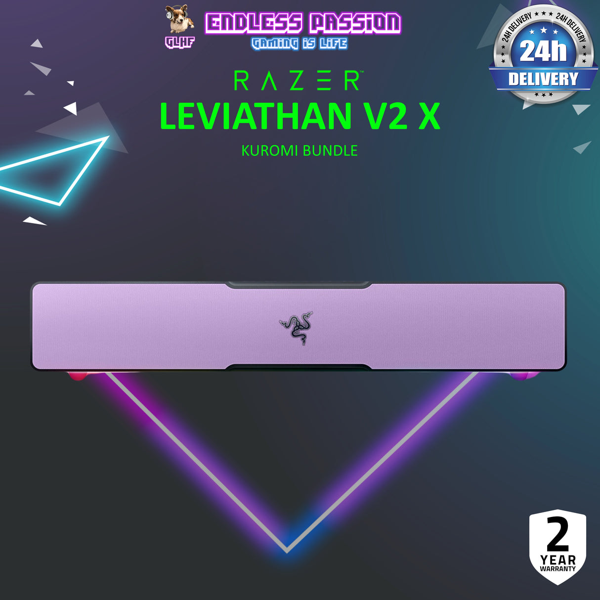 Razer Leviathan V2 X - Kuromi Edition