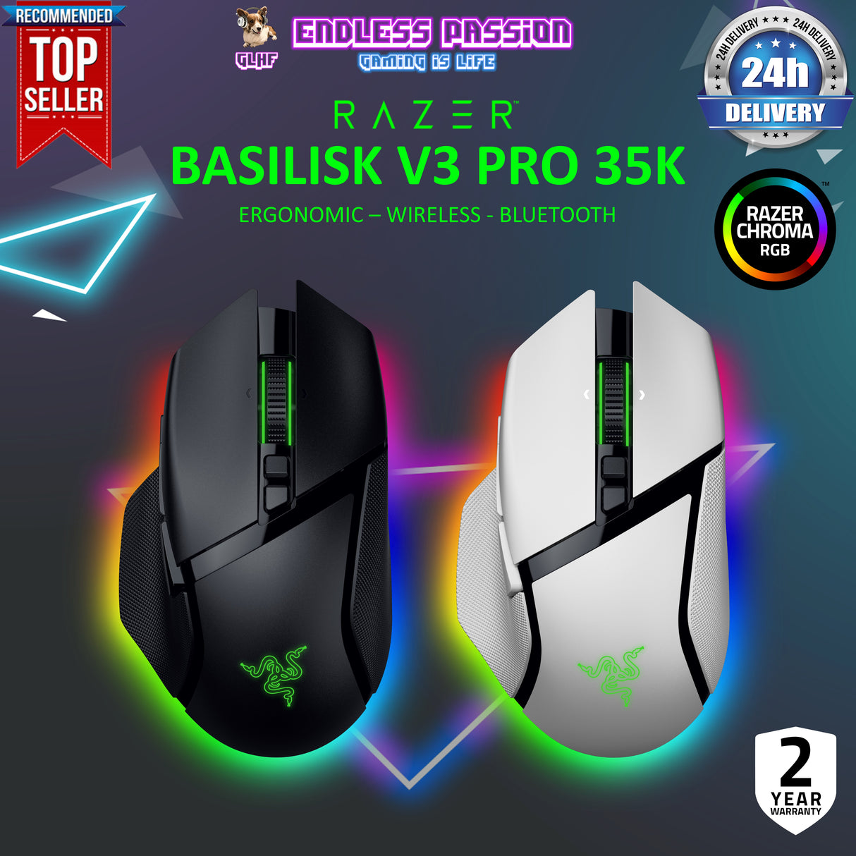 Razer Basilisk V3 Pro 35K Wireless Gaming Mouse