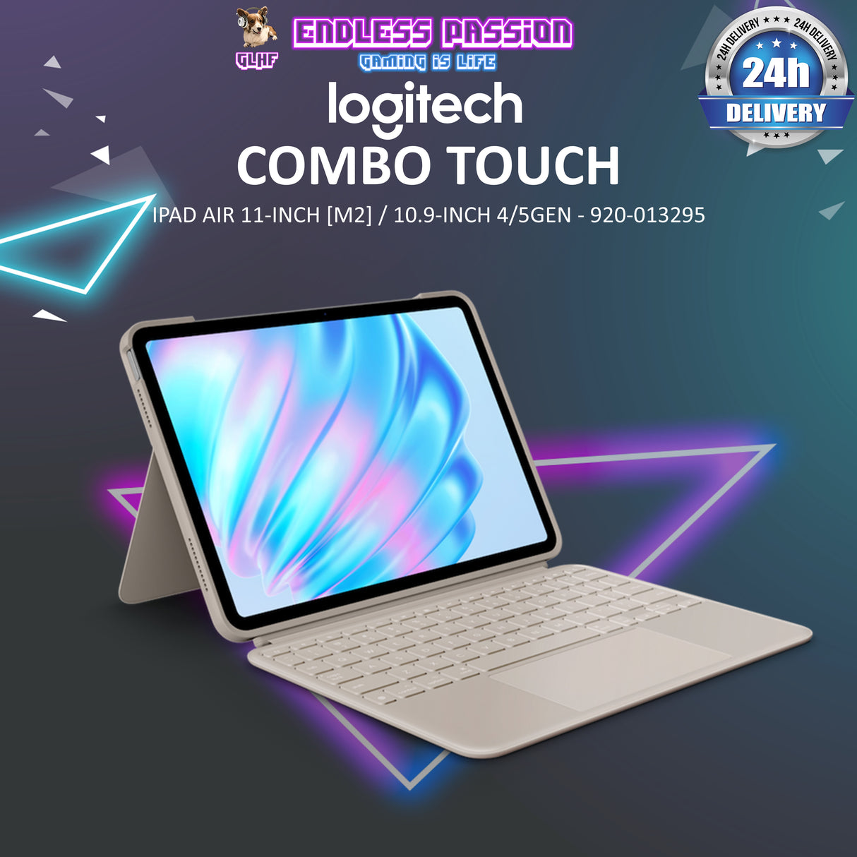 Logitech Combo Touch for iPad Air 11" (M2) / 10.9" 4th, 5th Gen - 920-012627