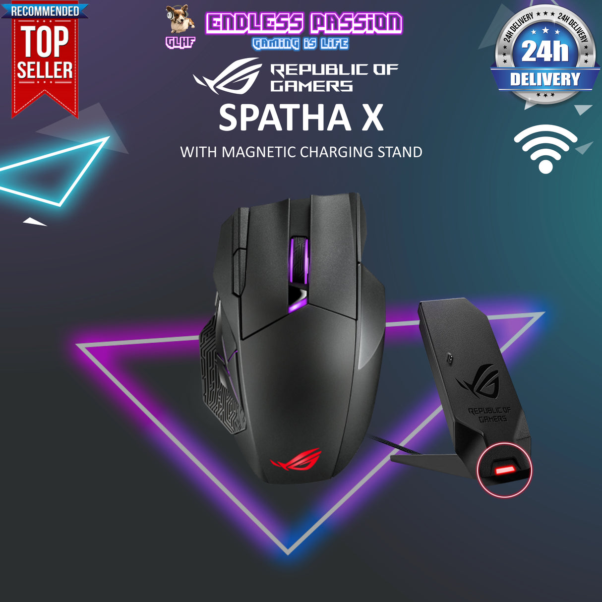 Asus ROG Spatha X  Wireless Gaming Mouse