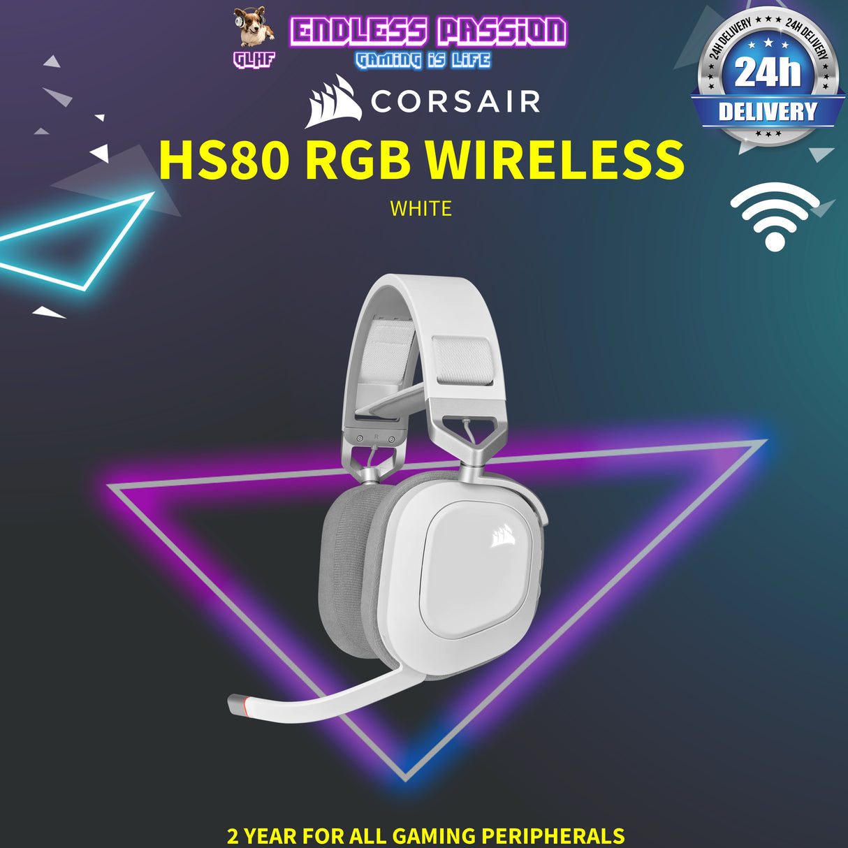 Corsair HS80 RGB Wireless Premium Gaming Headset