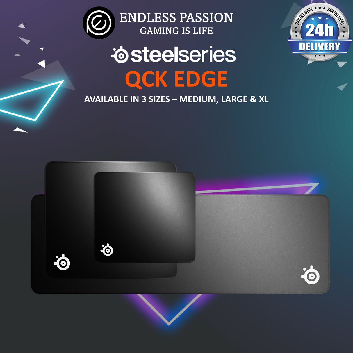 SteelSeries Qck Edge Gaming Mousepad