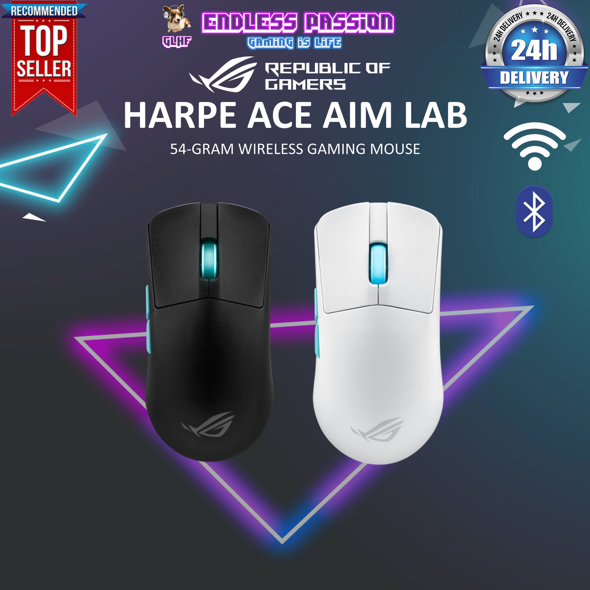 Asus ROG Harpe Ace Aim Lab Edition Wireless Gaming Mouse